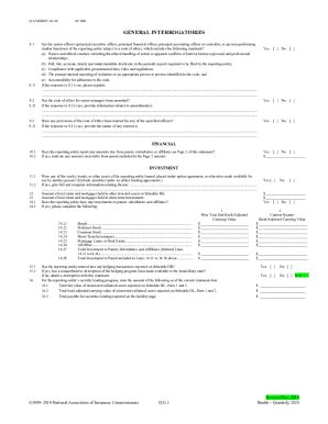 Fillable Online LONG TERM CARE INSURANCE MODEL REGULATION Table Of