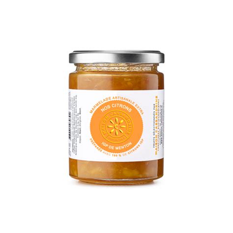 Maison Cassandrine Confiture Artisanale Extra Aux Citrons De Menton Igp