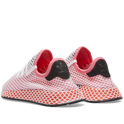 Adidas Deerupt Runner W Chalk Pink & Bold Orange | END. (Europe)