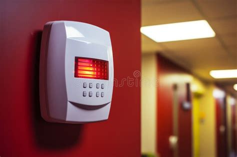 Wall Mounted Fire Alarm Detector With Strobe Light For Visual Alert