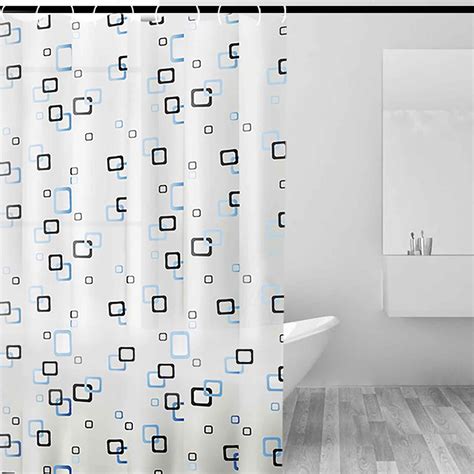 Qisiwole Small Single Shower Stall Curtain With Hooks Wx H Shower