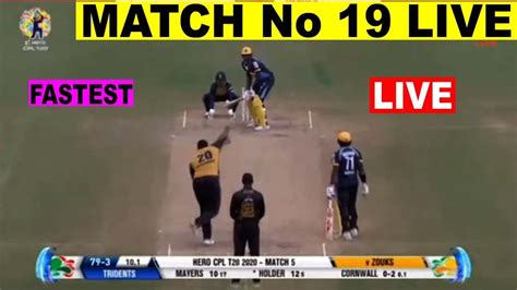 Cpl 2020 Live Barbados Vs St Lucia Live Live Streaming Cpl T20