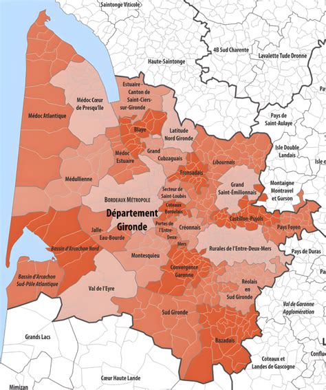 Carte Des Intercommunalit S De La Gironde