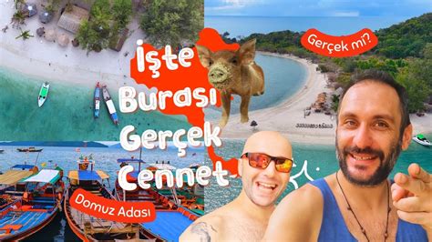 Gerçek Cennet Burası Olmalı Tayland Tropik Adaları Tayland Tekne