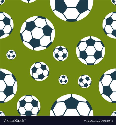 Football Seamless Pattern Royalty Free Vector Image