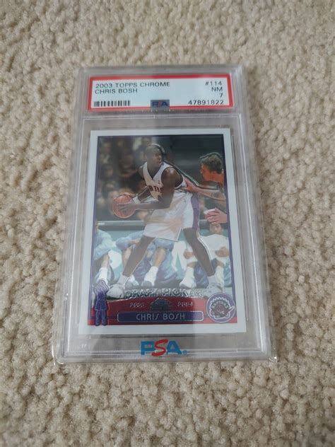 Chris Bosh Topps Chrome Psa Hof Ebay