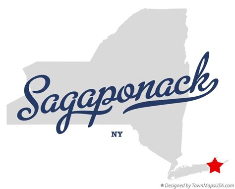 Map of Sagaponack, NY, New York