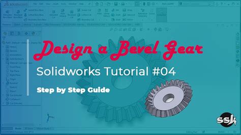 Solidworks Tutorial 04 Bevel Gear Learn Within 5 Minutes Youtube