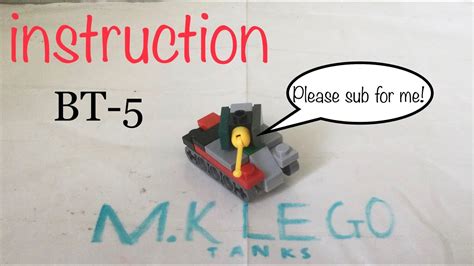 Mini Lego Tanks Instruction BT 5 YouTube