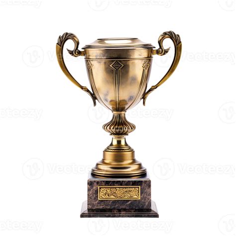 AI generated gold trophy cup on transparent background PNG image ...