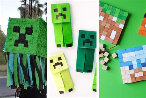 Minecraft Printable Papercraft Blocks - SET 4 - Minecraft Birthday