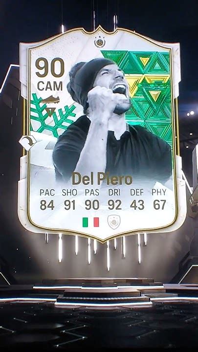 Alessandro Del Piero Winter Wildcard Icon Walkout Fc24 Fc24 Walkout