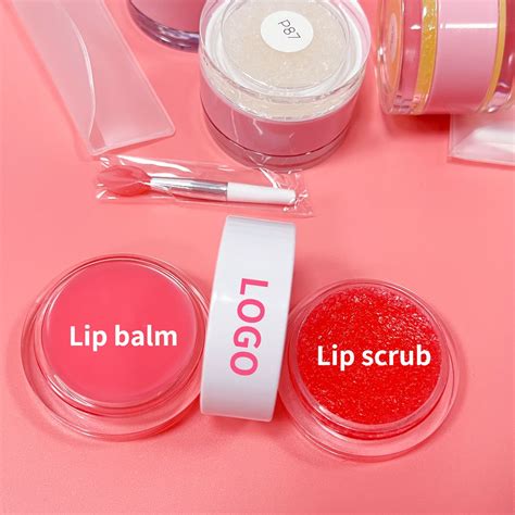 Private Label Lips Scrub Ohmg Lash Factory Lip Scrub Vegan Lip Balm Lip Gloss Containers