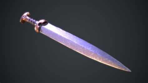 Artstation Gladius Sword Game Ready Low Poly 3d Model Low Poly 3d