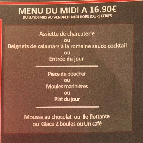 Menu Au La Cote A Los Restaurant Cavalaire Sur Mer