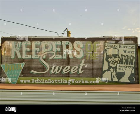 Dublin Bottling Works advertising mural, Dublin, Texas Stock Photo - Alamy