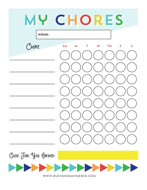 Printable Daily Cleaning Chore List