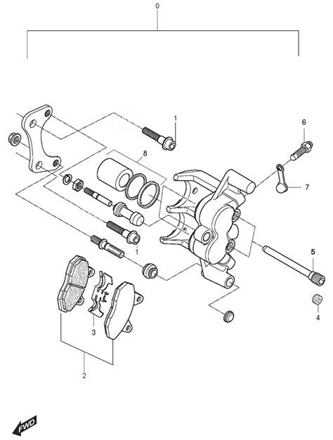 Bremssattel Hinten