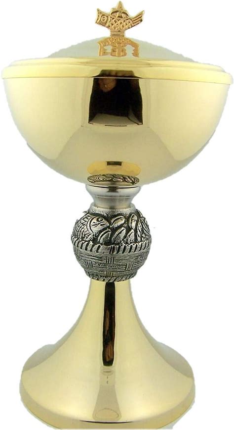 Church Chapel Gilded Priest Chalice Host Ciborium 250 Hosts Ciboria