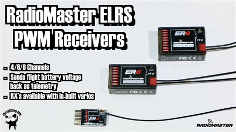 Radiomaster New Er Range Of Elrs Pwm Receivers With More Channels Youtube