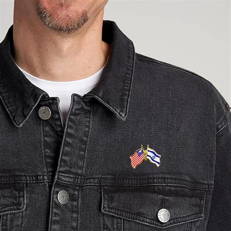 American Flag Israel Flag Lapel Pin Gifts - American Israel Flag Pin I ...