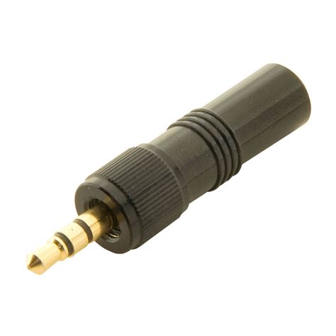 Truconnect 35mm Gold Plated Stereo Jack Plug With Threaded Locking