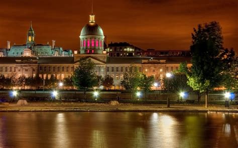 Wallpaper City Cityscape Night Reflection Evening Hdr Dusk