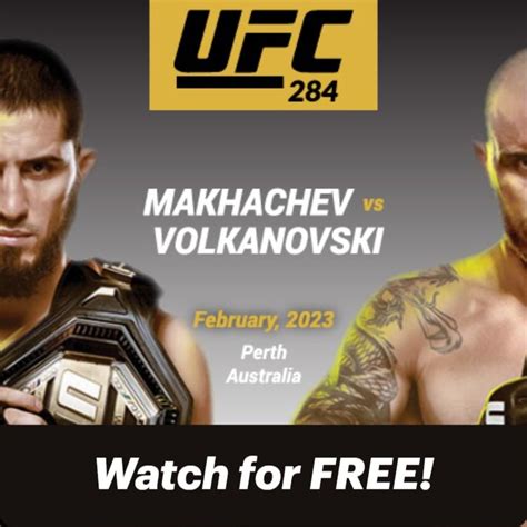 How To Watch UFC 284 Makhachev Vs Volkanovski Free On Firestick