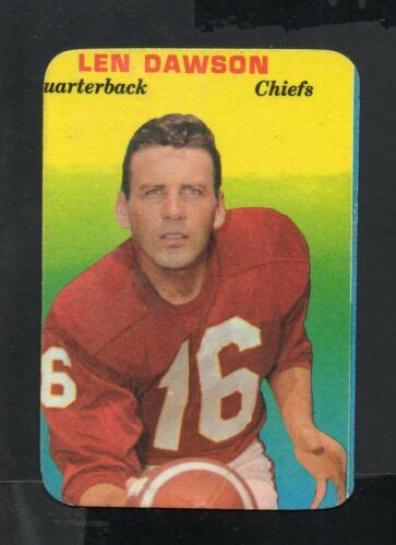 1970 Topps Glossy Football Card 27 Len Dawson Kansas City Chiefs Ebay