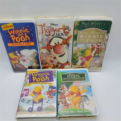 WALT DISNEY WINNIE The Pooh VHS Tapes Clamshell Lot Of 2 Spookable Pooh