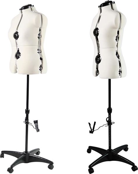 Pdm Worldwide Beige Adjustable Dress Form Mannequins For