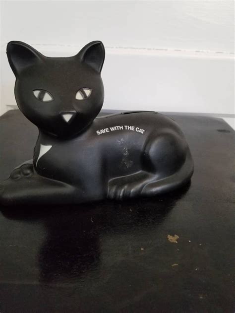 Eveready Battery Union Carbide Black Cat Bank Etsy