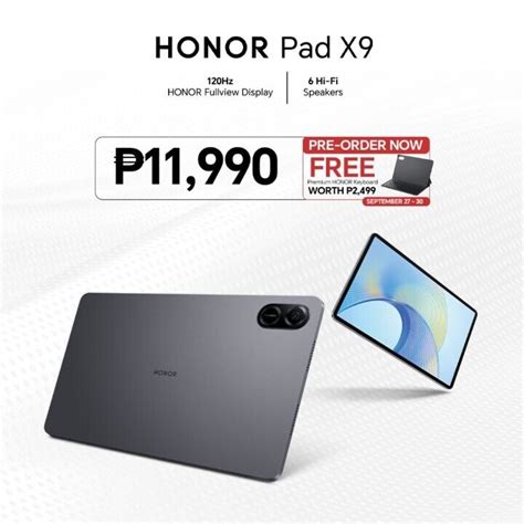 Honor Pad X9 Pre Order Promo