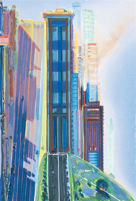 Hill Street 1987 By Wayne Thiebaud Paper Print De Young And Legion