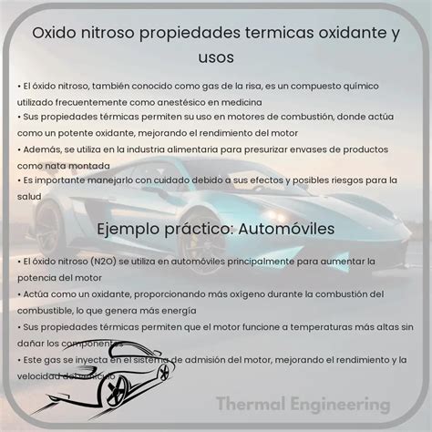 Xido Nitroso Propiedades T Rmicas Oxidante Y Usos