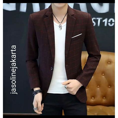 Jual Jas Blazer Jas Casual Pria Jas Slim Fit Jas Korea Pria Fashion