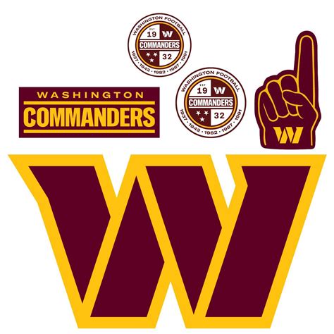 washington commanders logo officially licensed nfl removable adhesi