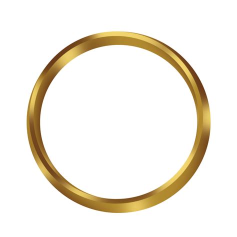 Circle Gold Frame Png