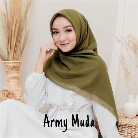 Jual Bella Square Premium Warna Hijab Jilbab Segi Empat Kerudung