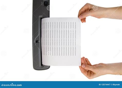 Hand And Paper Shredder Royalty Free Stock Photography Image 12074447