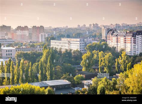 Aerial Panorama Of Chisinau Chisinau Moldova Stock Photo Alamy