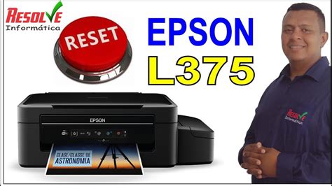 Reset Epson L375 L475 Almofada de tinta da impressora está no final de