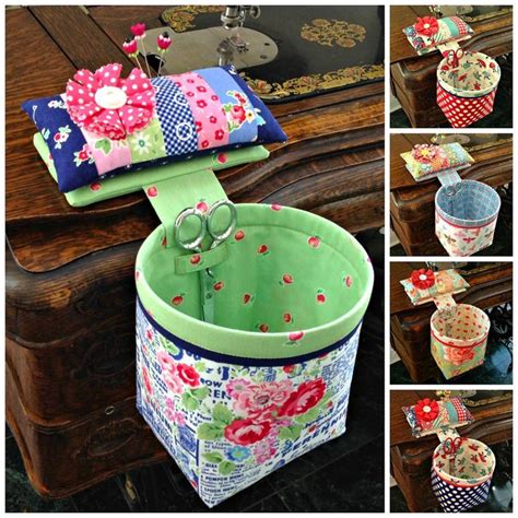 Pincushion With Thread Catcher Bag Free Pattern Thread Catcher