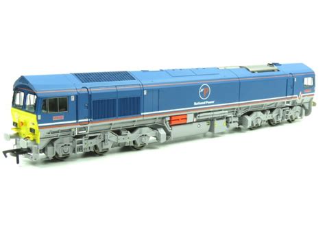 Dapol Class 59 59203 In National Power Blue Livery Dcc Ready Oo Gauge Renumbered Rainbow Railways