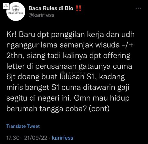 Baca Rules Di Bio On Twitter Kr Orang Kayak Gini Kenapa Bisa