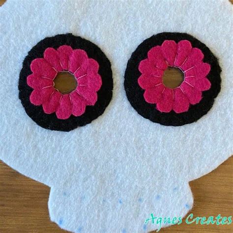 Diy Felt Sugar Skull Mask - Agnes Creates