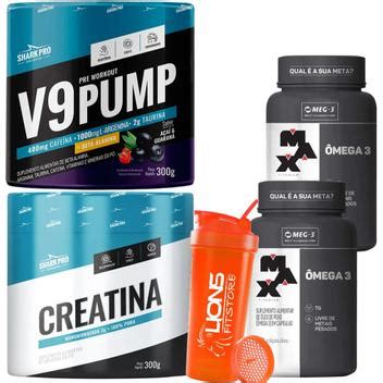 V Pump Shark Pro G Pr Treino Creatina Pura G Shark Pro X Mega