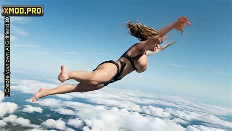 The Adventures Of A Naked Skydiver Ai Girl Jumped With A Parachute