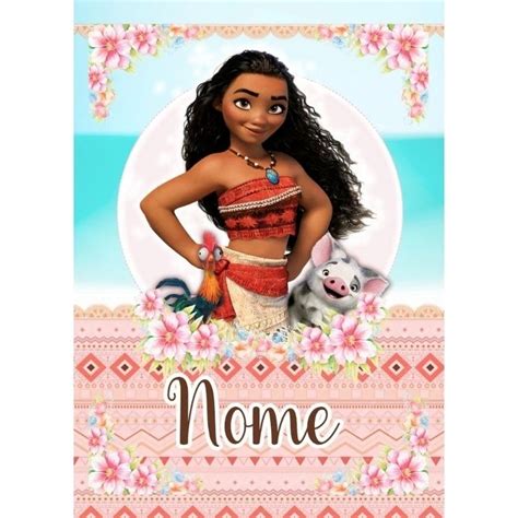 Capa De Caderno Moana Png
