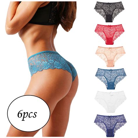 Homenesgenics Womens Underwear Packs Womens Hipster Clearance Women S Sexy Underwear Lace Bikini